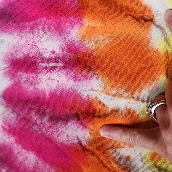 Peace Frogs Y2K Vintage Tie-Dye Sweatshirt Size Small - Picture 4 of 5